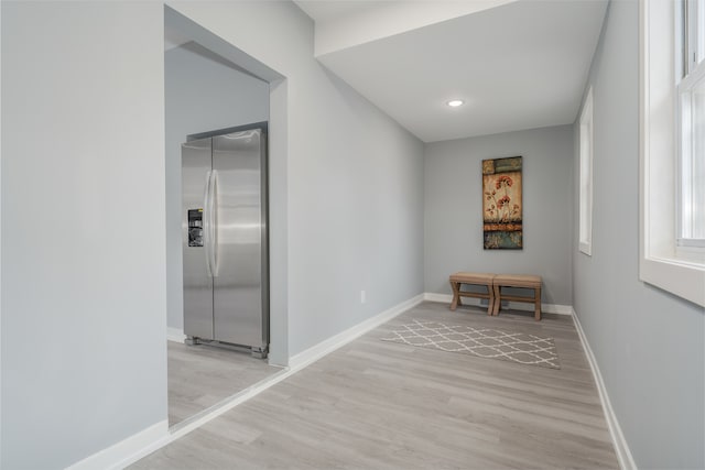 interior space featuring light hardwood / wood-style flooring