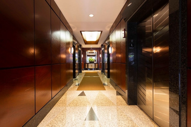 hall with elevator