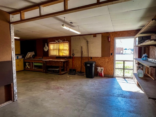 miscellaneous room featuring concrete flooring