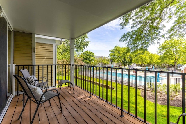 1405 Apricot Ct Unit D, Mount Prospect, IL 60056 - deck featuring a community pool