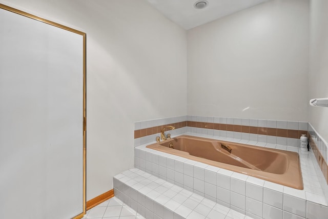 182 Ashley Way, Bloomingdale, IL 60108 - full bathroom featuring a bath and tile patterned flooring