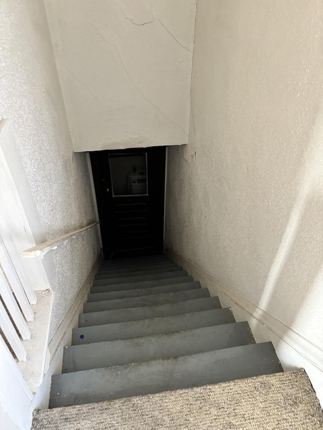 view of stairway