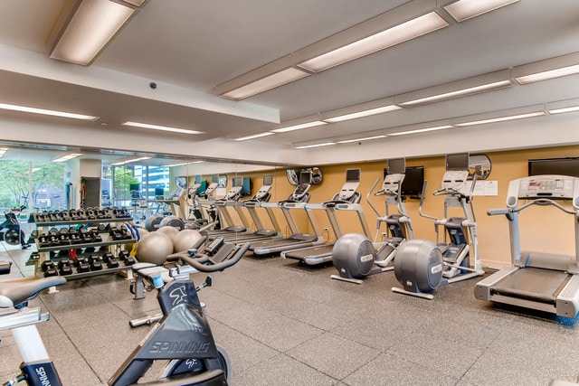 view of exercise room