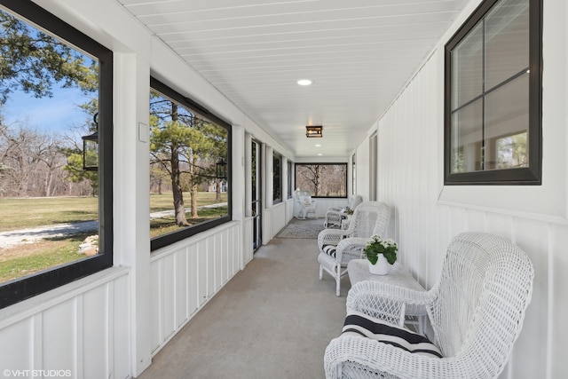 view of sunroom / solarium