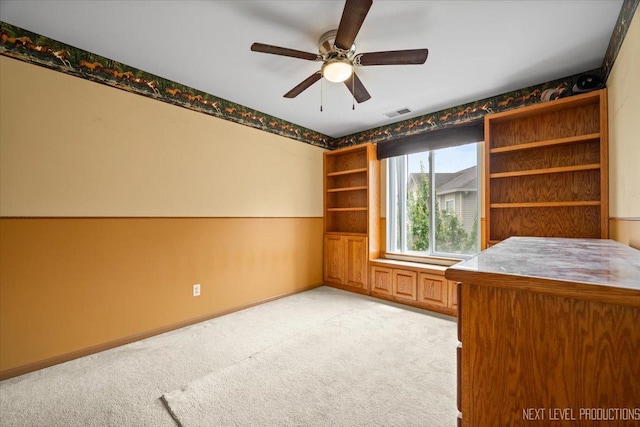 422 Rachel Cir, Romeoville, IL 60446 - unfurnished bedroom with light carpet and ceiling fan