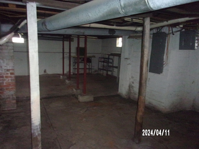 view of basement