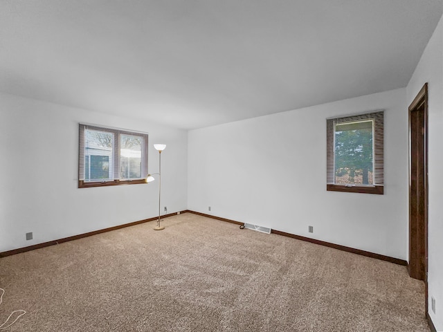 view of carpeted empty room