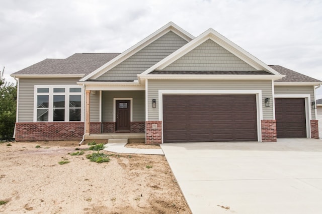 craftsman-style home featuring a garage