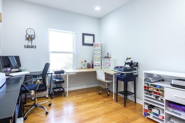 11 N Berkshire Ln, Round Lake, IL 60073 - office space with wood finished floors and recessed lighting