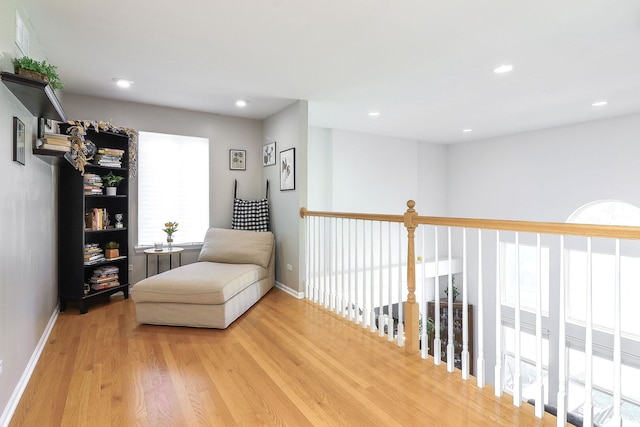 11 N Berkshire Ln, Round Lake, IL 60073 - living area featuring light wood-type flooring and recessed lighting