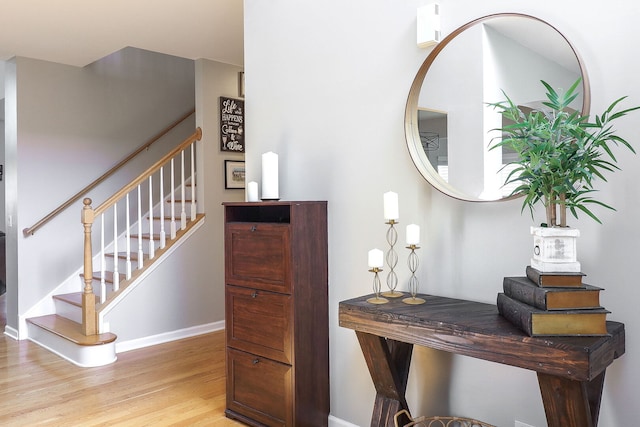 11 N Berkshire Ln, Round Lake, IL 60073 - staircase featuring wood finished floors and baseboards