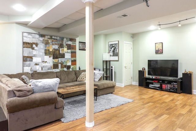 11 N Berkshire Ln, Round Lake, IL 60073 - living room featuring light wood finished floors and baseboards