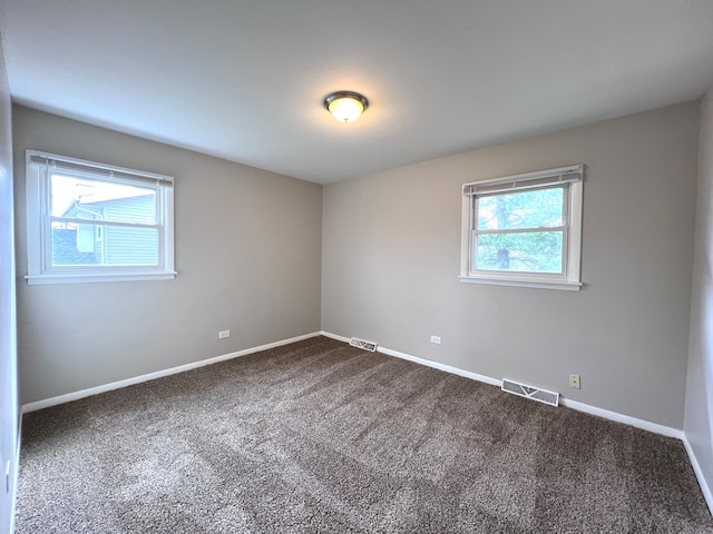 view of carpeted empty room