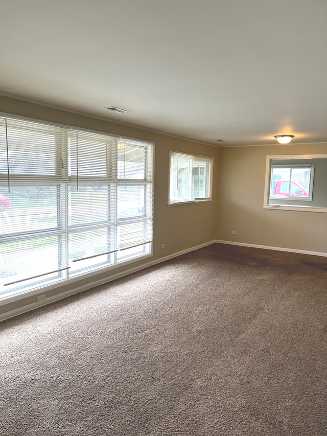 view of carpeted empty room