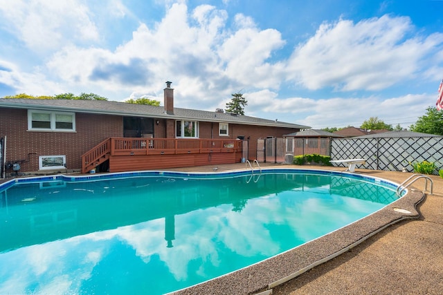6840 157th St, Tinley Park, IL 60477 - view of pool featuring a deck