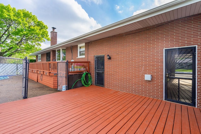 6840 157th St, Tinley Park, IL 60477 - view of wooden deck