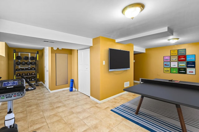 12233 S Morgan St, Chicago, IL 60643 - rec room with baseboards