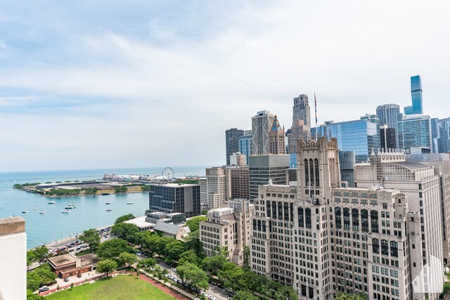 city view featuring a water view