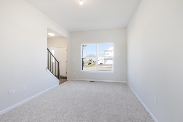 view of carpeted empty room