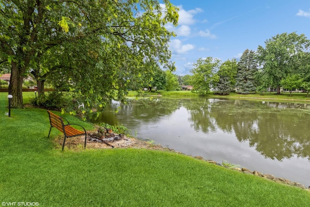 view of water feature