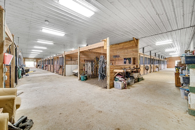 view of horse barn