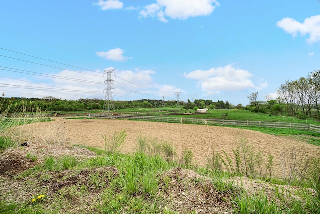 view of local wilderness with a rural view