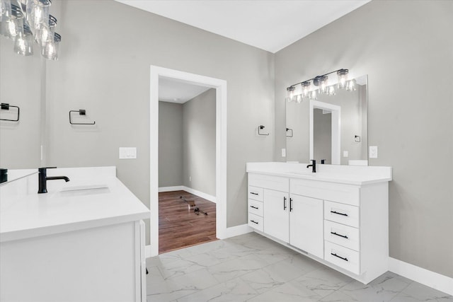 bathroom featuring vanity