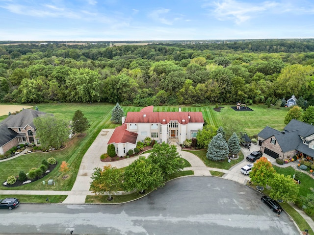 birds eye view of property