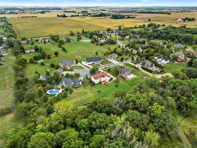 drone / aerial view featuring a rural view