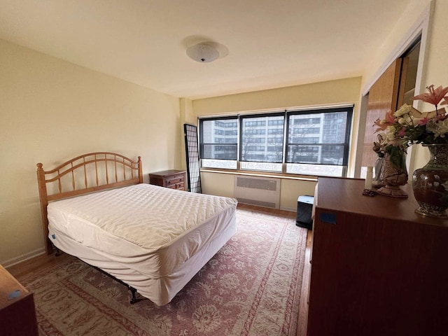 bedroom featuring radiator