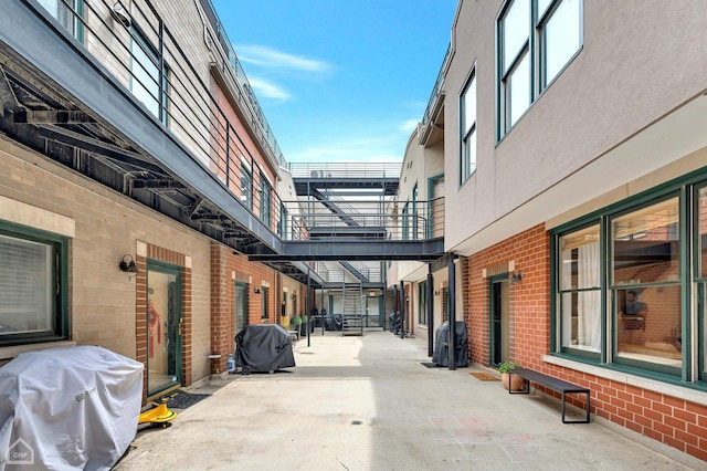 exterior space featuring grilling area