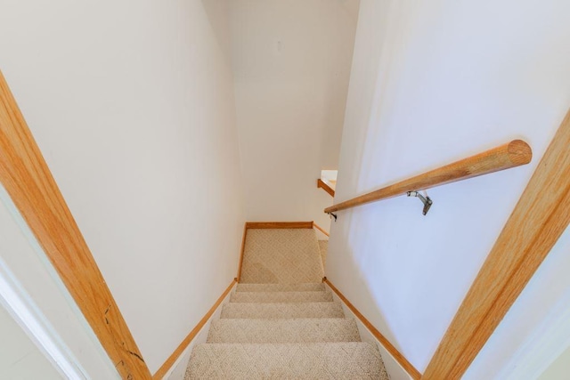 stairs with carpet