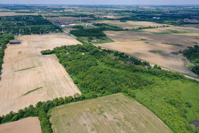 drone / aerial view featuring a rural view