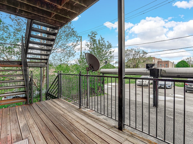 deck with a pergola