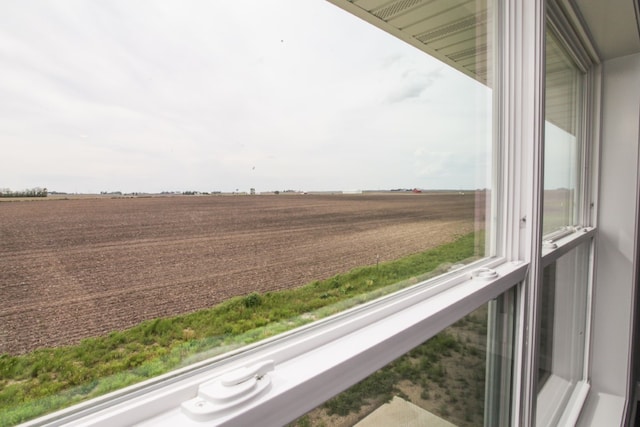 property view of water with a rural view