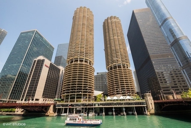 view of building exterior featuring a water view