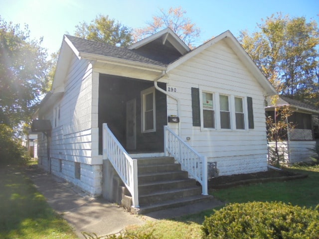 view of bungalow