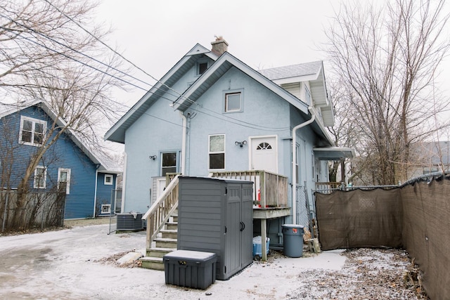 view of rear view of property