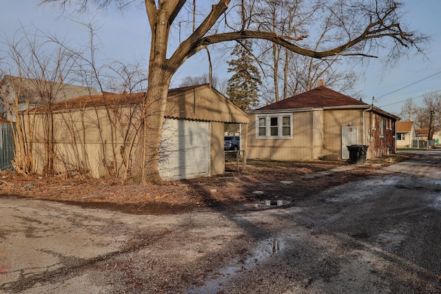 view of side of property