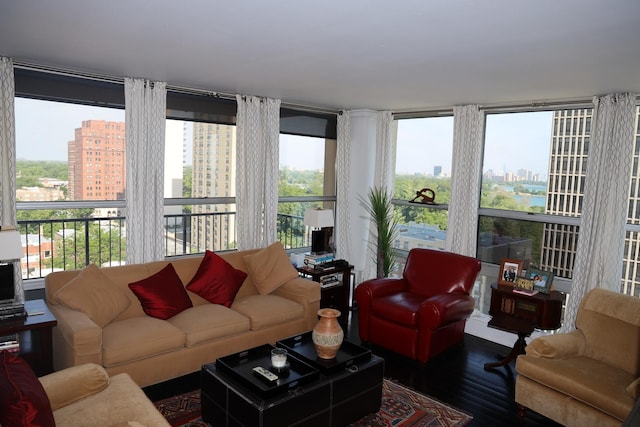 sunroom featuring plenty of natural light