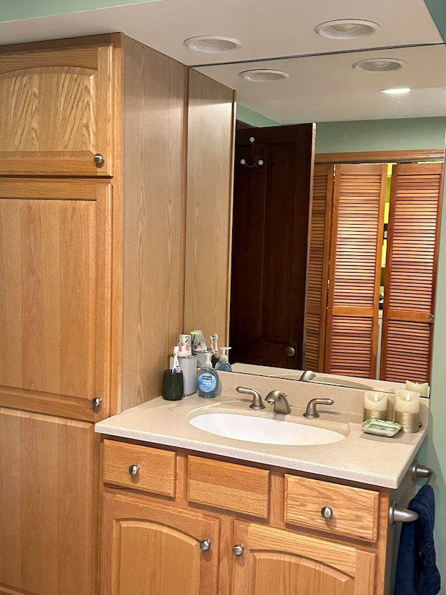 bathroom with vanity