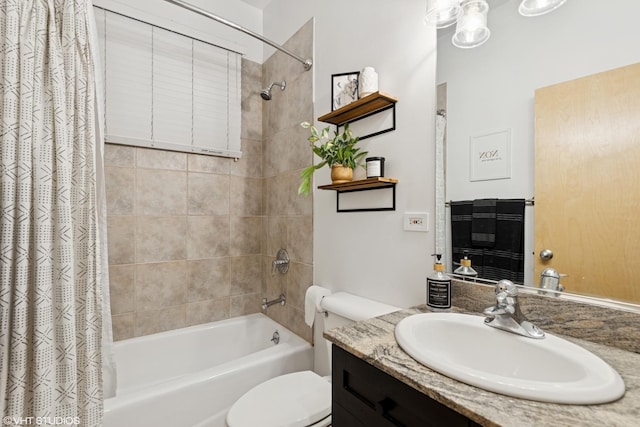 1646 W Augusta Blvd Unit 1, Chicago, IL 60622 - bathroom featuring shower / bath combination with curtain, toilet, and vanity