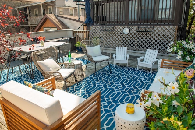 1646 W Augusta Blvd Unit 1, Chicago, IL 60622 - view of patio / terrace featuring an outdoor hangout area and outdoor dining space