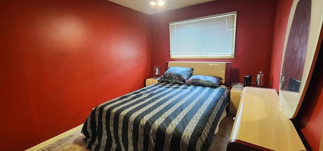 bedroom featuring carpet floors