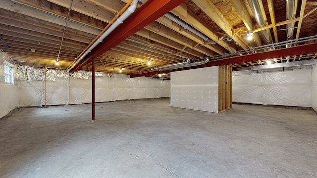 view of basement