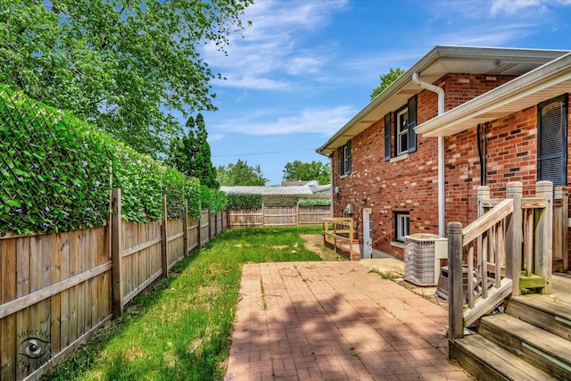 deck featuring a patio area