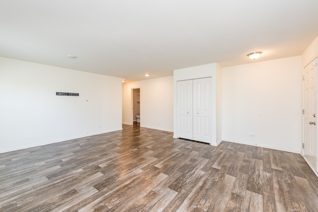 empty room featuring hardwood / wood-style floors