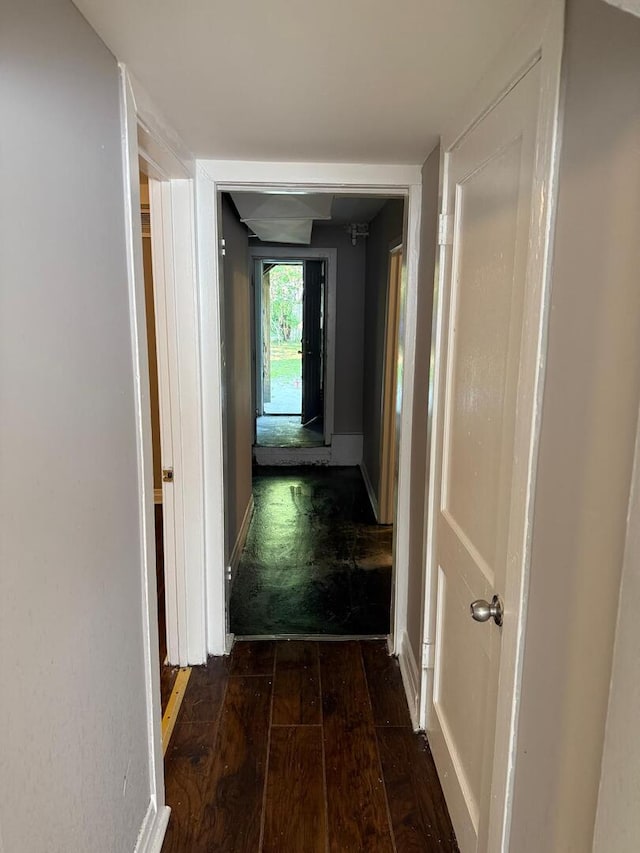 8127 S Coles Ave, Chicago, IL 60617 - hall with dark wood-style flooring