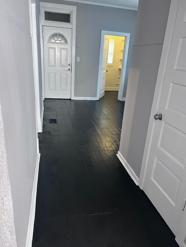 8127 S Coles Ave, Chicago, IL 60617 - hallway featuring baseboards and ornamental molding
