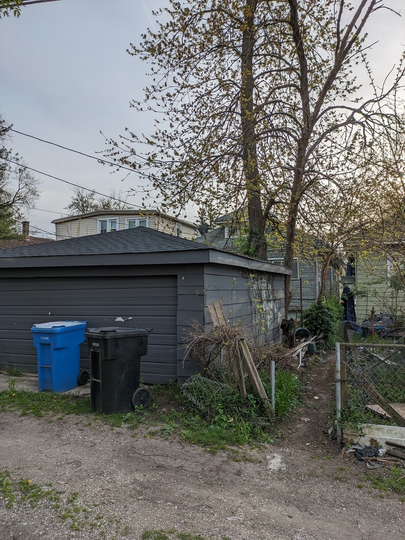 view of shed / structure with a garage